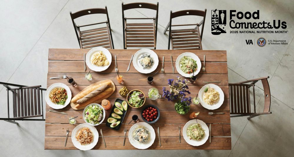 Plates of food on a dinner table